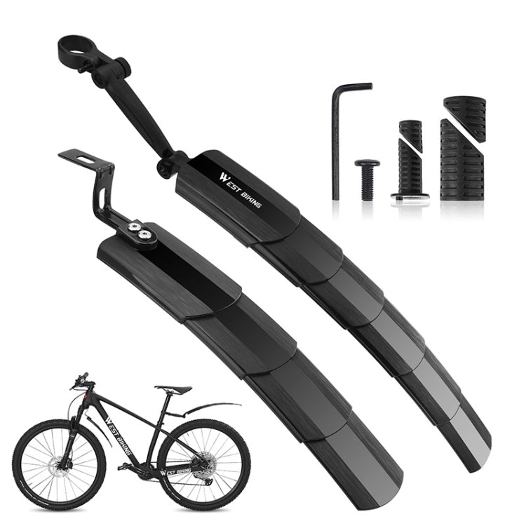 WEST BIKING Mountain Bike Retractable Folding Mudguards