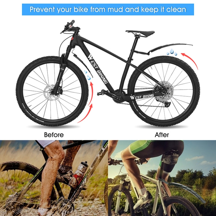 WEST BIKING Mountain Bike Retractable Folding Mudguards