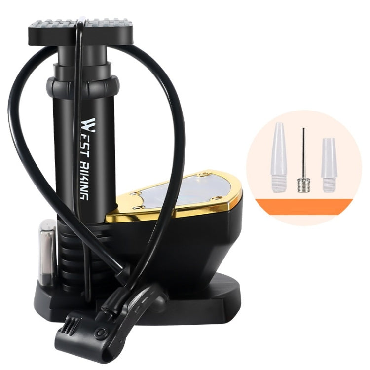 WEST BIKING Portable Mountain Bike Foot Pump With Barometer Reluova