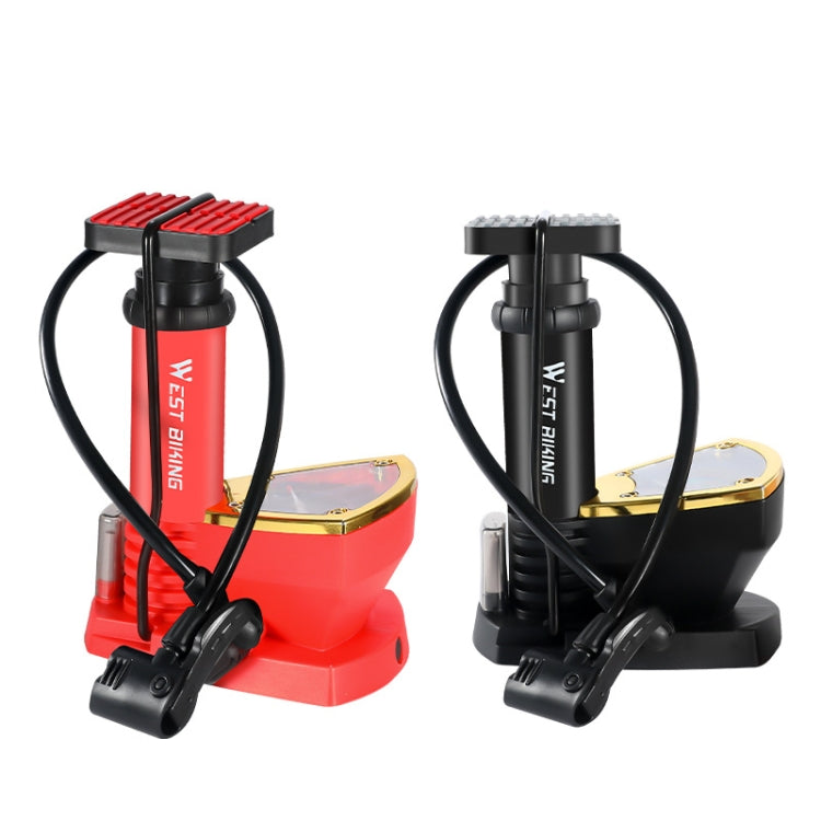 WEST BIKING Portable Mountain Bike Foot Pump With Barometer Reluova