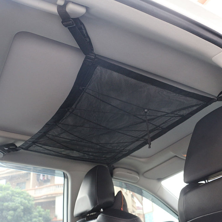 Car Ceiling Storage Net Bag Draw Rope Double-Layer Zipper Car Storage Net Pocket ÎҵÄÉ̵ê