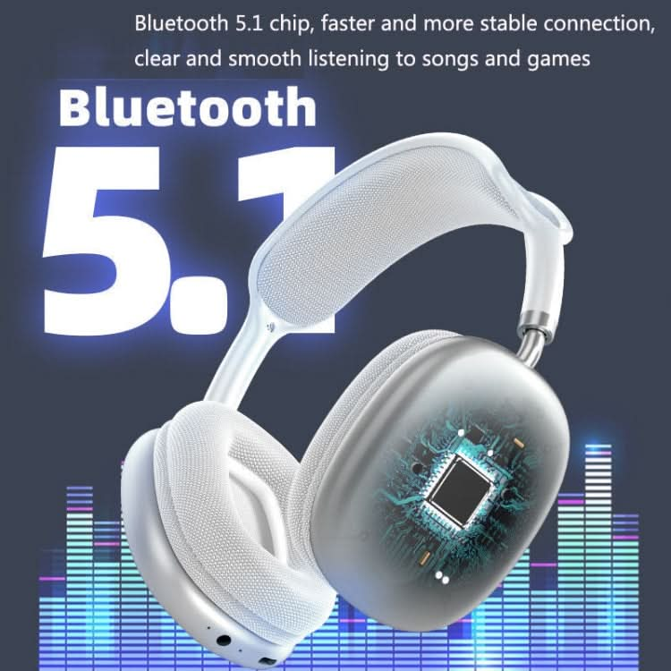 P9 Bluetooth 5.1 Subwoofer Wireless Headset Support AUX / TF Card