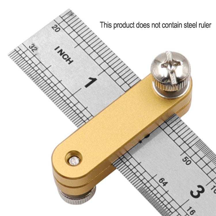 Steel Ruler Limit Adjustment Positioning Block Woodworking Marking Locator My Store