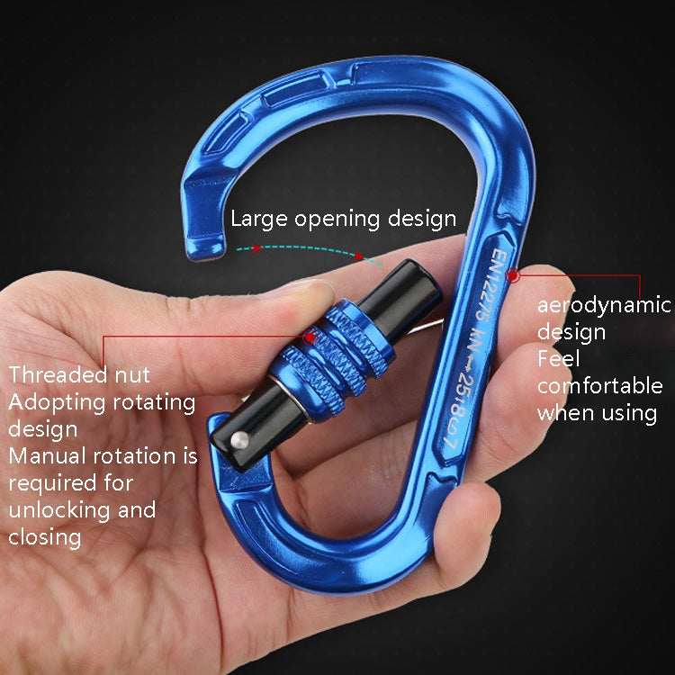 XINDA XD-8123N Outdoor Climbing Equipment Fast Hanging Buckle Carabiner Pear Main Lock HMS Safety Buckle