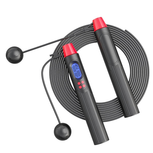 Fitness Smart Counting Slub Wire Skipping Rope Dual Purpose Corded / Cordless Jump Rope Reluova