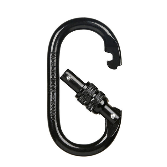 XINDA XDQ96068 Outdoor Equipment Climbing Main Lock Carabiner O-Shaped Steel Lock Wire Buckle Lock Reluova