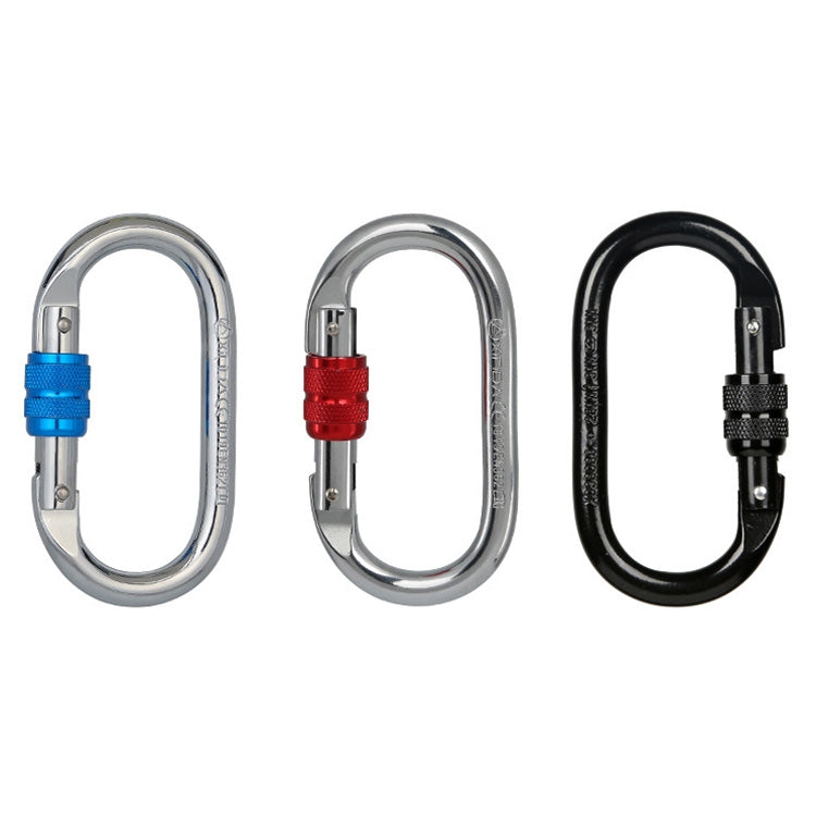 XINDA XDQ96068 Outdoor Equipment Climbing Main Lock Carabiner O-Shaped Steel Lock Wire Buckle Lock Reluova