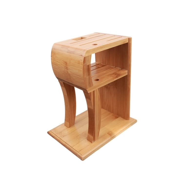 Household Kitchen Multifunctional Solid Wood Knife Storage Rack, Specification： Reluova