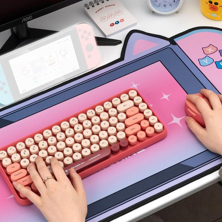 Cute Cat Ear Computer Keyboard Desk Pad Mouse Pad