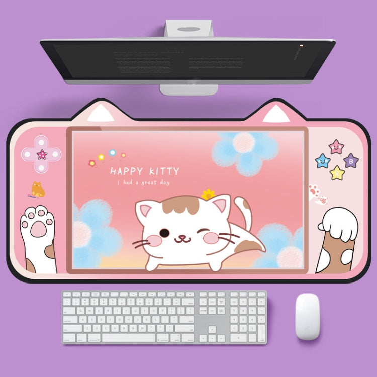 Cute Cat Ear Computer Keyboard Desk Pad Mouse Pad My Store