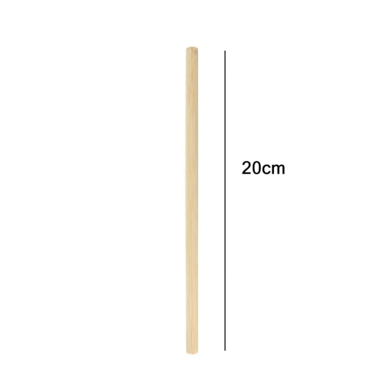 10 PCS Juice Coffee Pearl Milk Tea Natural Degradable Bamboo Straw, Style: