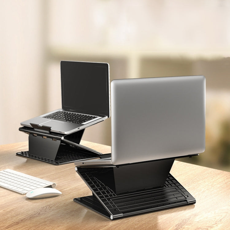 N5 Laptop Stand Portable Double-Layer Multi-Gear Adjustment Heightening Folding Plastic Heat Dissipation Bracket My Store