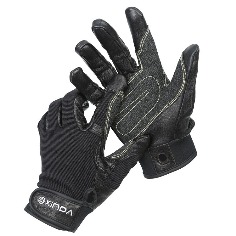 XINDA H-ST01 Outdoor Rope Drop Gloves Fitness Training Rope Drop Cave SRT Downhill Gloves, Size: Reluova