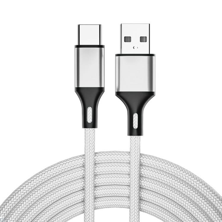 4 PCS 2.4A USB-C / Type-C to USB Braided Fast Charging Sync Data Cable, Length:-Reluova