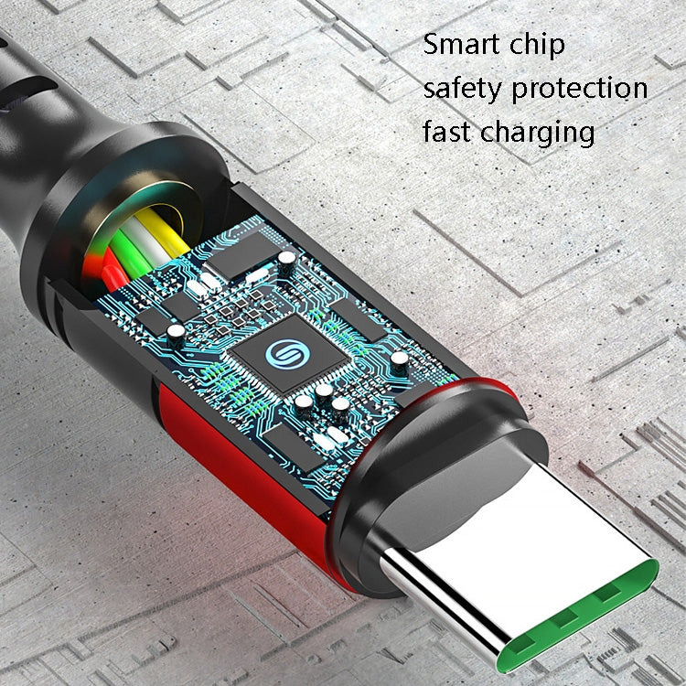 3 in 1 USB to Dual Type-C + Micro USB Quick Charging Sync Data Cable, Output:-Reluova