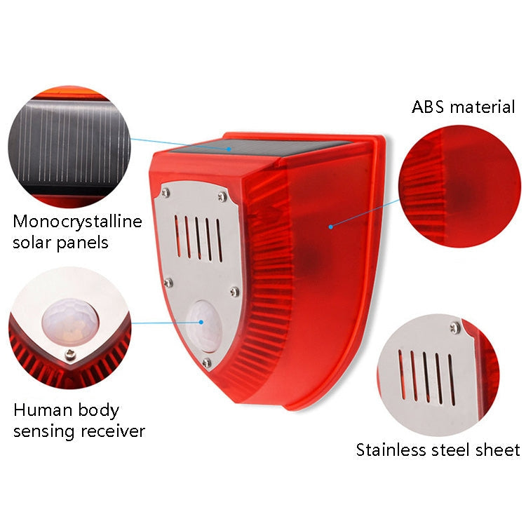 N911M Solar Animal Repeller Outdoor Sound And Light Alarm