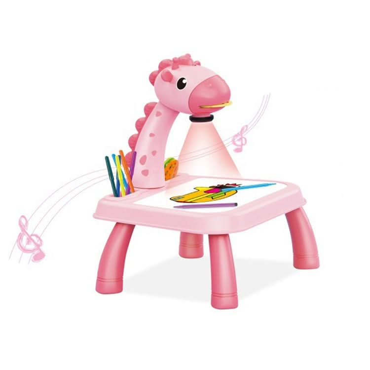 Children Multifunctional Projection Painting Toy Writing Board, wthout Watercolor Pen, Style: Reluova