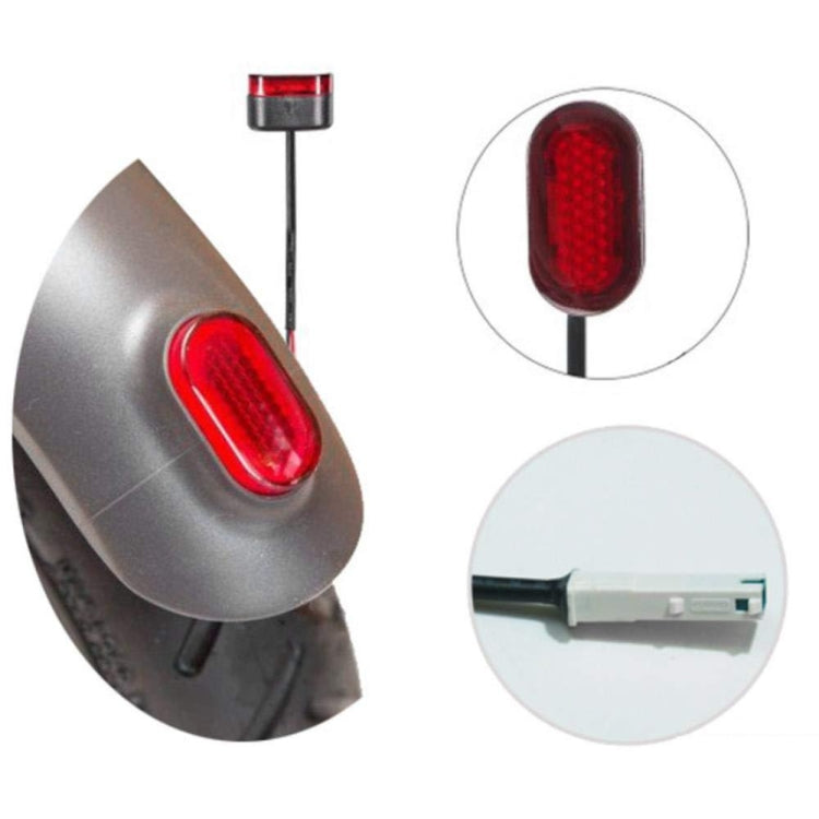 For Xiaomi Mijia M365 Scooter Rear Fending Plate Tail Light Brake Light With Cable & Chip Reluova