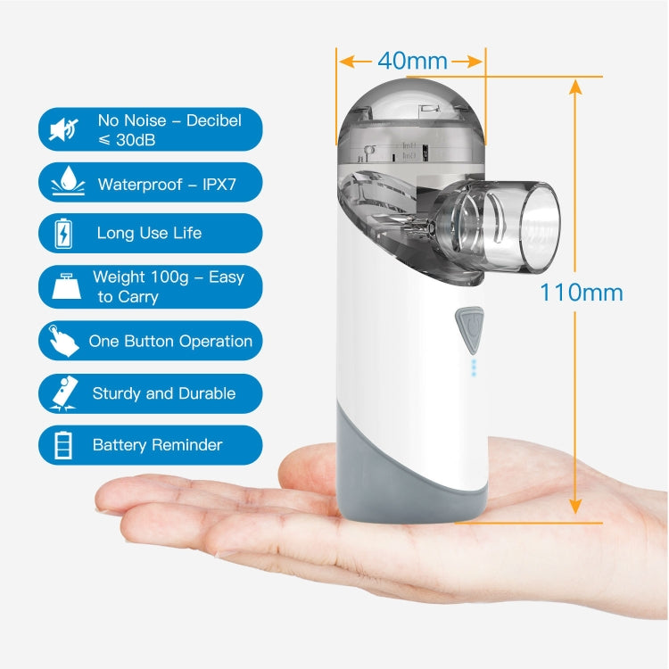 YM255 Mini Inhale Rechargeable Handheld Mesh Nebulizer For Child Adult