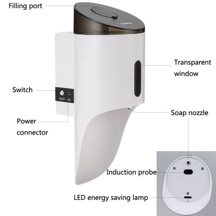 Greatmay GM-TS2008 Automatic Sensor Soap Dispenser Wall-Mounted Hand Washing Machine