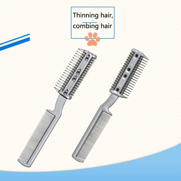 2 PCS Pet Cleaning Dead Hair Hair Removal Knife Soft Hair Removal Comb-Reluova