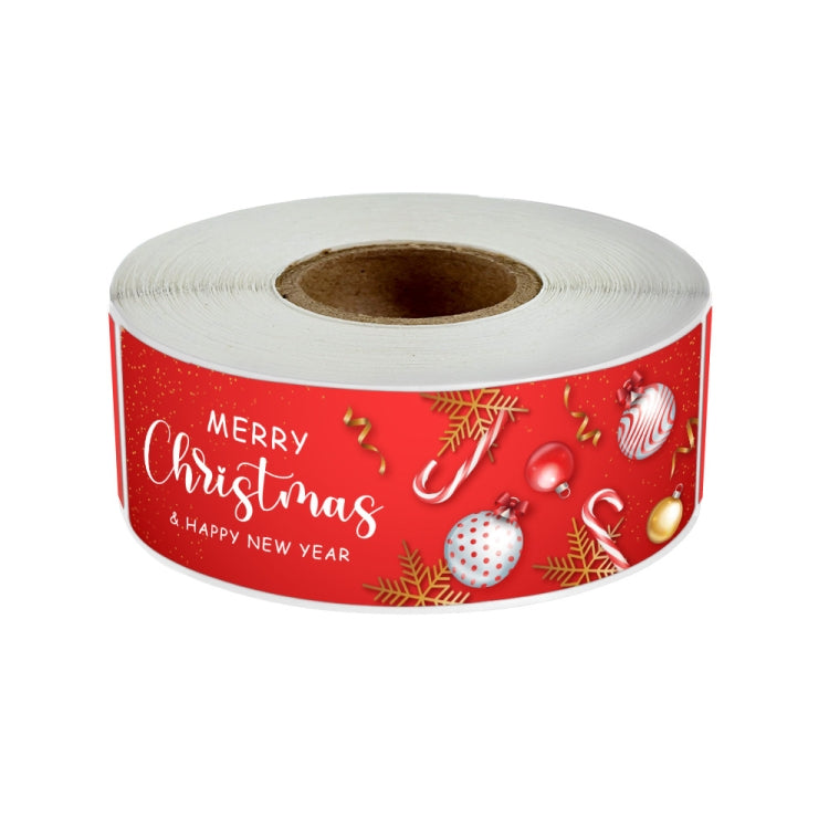 120sheets/roll Christmas Long Strip Gift Box Seal Sticker