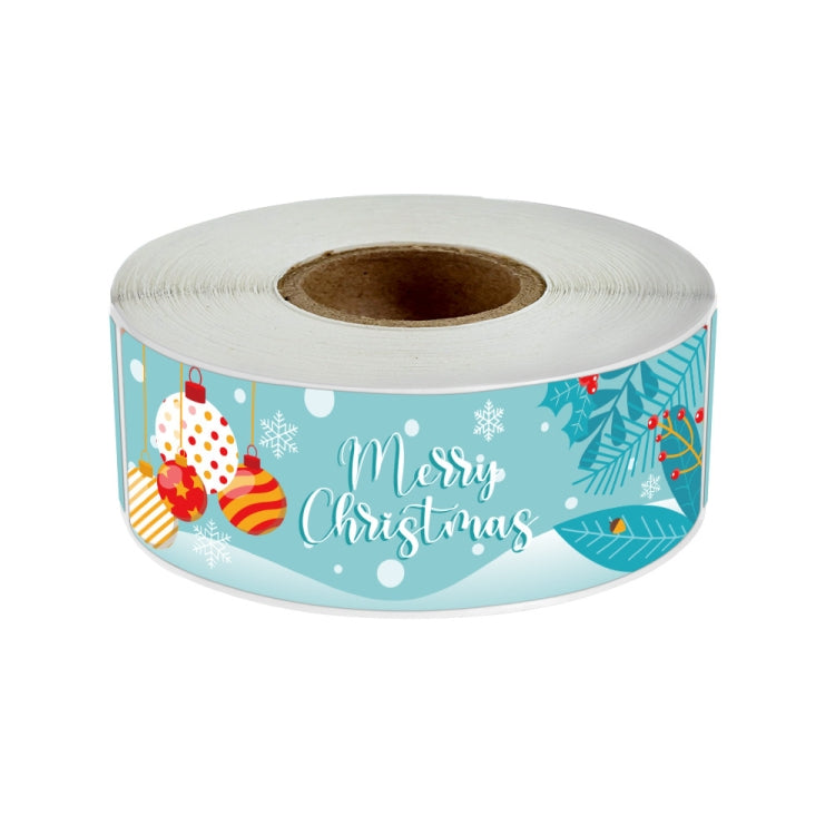 120sheets/roll Christmas Long Strip Gift Box Seal Sticker