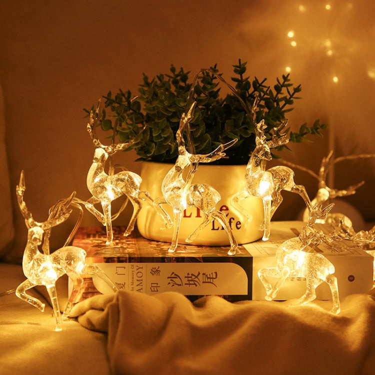 Christmas Elk String Lights Holiday Decoration, Spec: