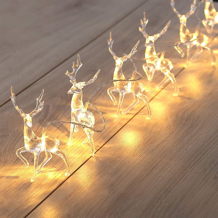 Christmas Elk String Lights Holiday Decoration, Spec: