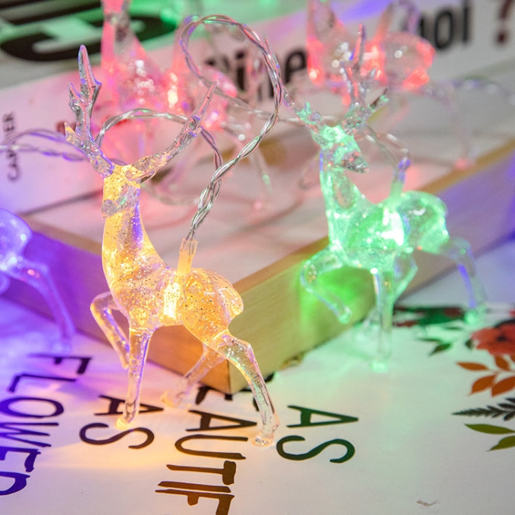 Christmas Elk String Lights Holiday Decoration, Spec: