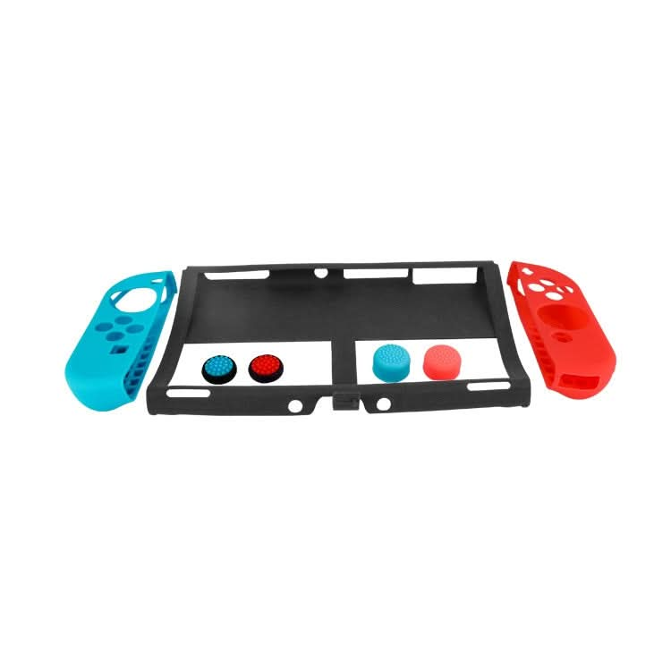 KJH NS-068 7 In 1 Game Console Silicone Protection Case Set For Switch OLED Reluova