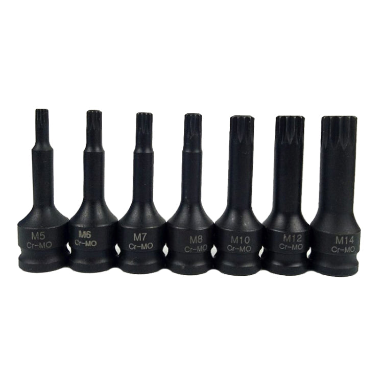 7 PCS / Set 3/8 Inch Pneumatic Pressure Batch Socket Set Tool