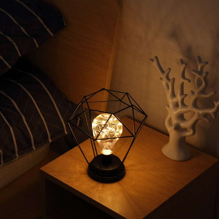 Retro Decoration Lantern Wrought Iron Hollow Night Light My Store