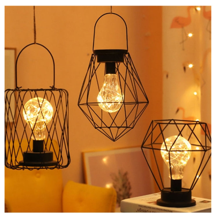 Retro Decoration Lantern Wrought Iron Hollow Night Light My Store