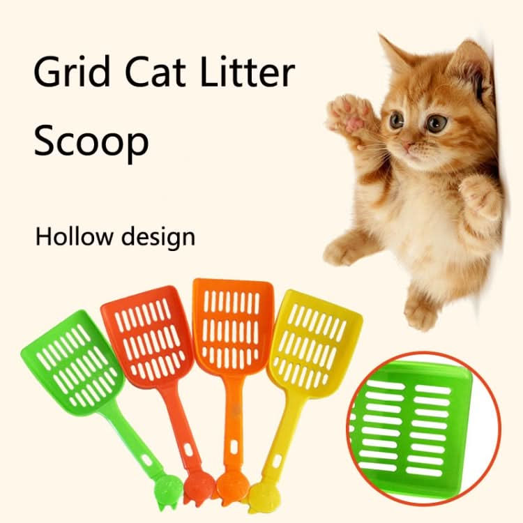 93817 Pet Cleaning Supplies Grid Cat Litter Scoop Color Random Delivery-Reluova