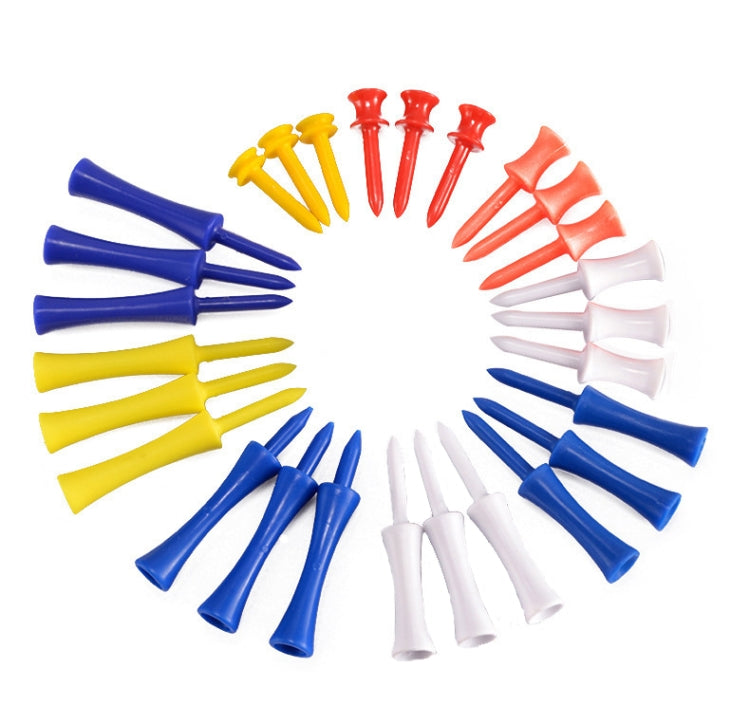 60 PCS PGM QT012 Golf Ribbon Needle Golf Plastic Ball TEE, Random Color Delivery, Specification: