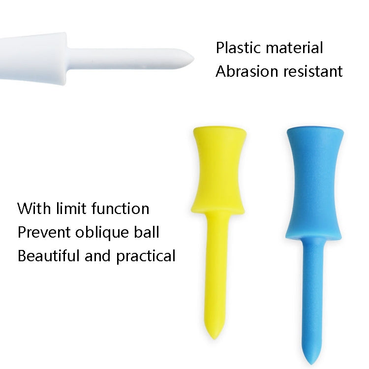 60 PCS PGM QT012 Golf Ribbon Needle Golf Plastic Ball TEE, Random Color Delivery, Specification: