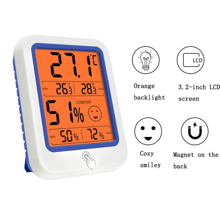 Electronic Wall-Mounted Industrial Digital Display Thermometer And Hygrometer Reluova