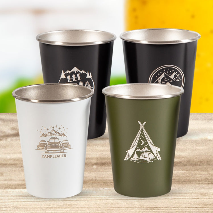 4 PCS / Set Outdoor Picnic Stainless Steel Cup Reluova