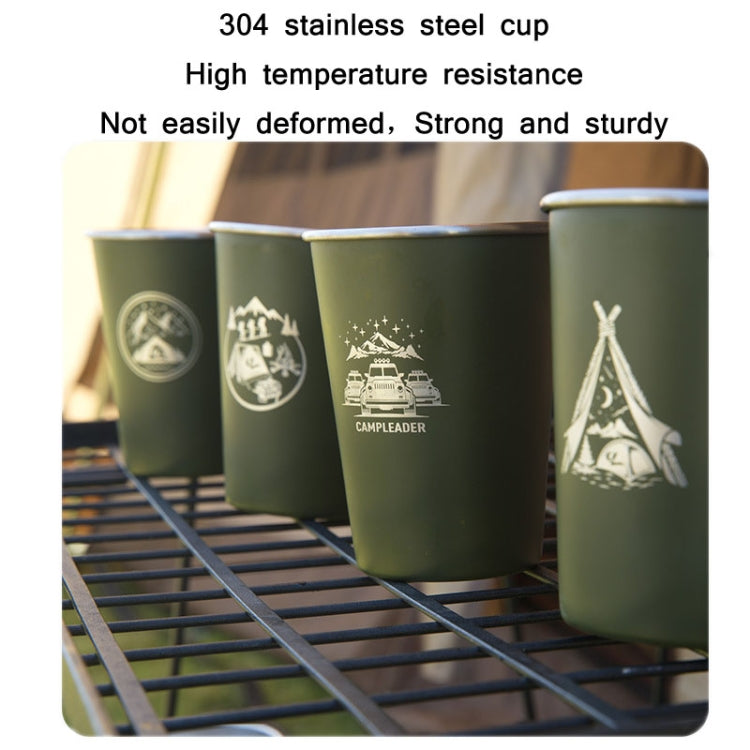 4 PCS / Set Outdoor Picnic Stainless Steel Cup Reluova