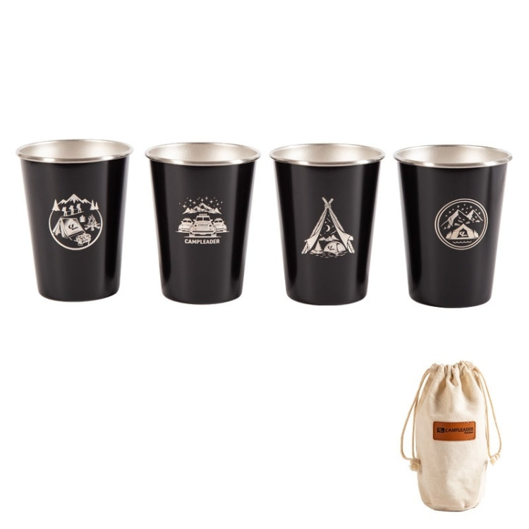 4 PCS / Set Outdoor Picnic Stainless Steel Cup Reluova