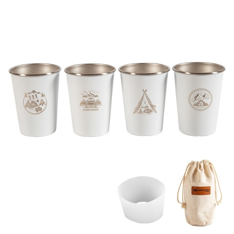 4 PCS / Set Outdoor Picnic Stainless Steel Cup Reluova