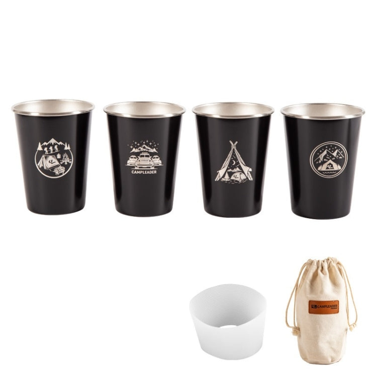 4 PCS / Set Outdoor Picnic Stainless Steel Cup Reluova