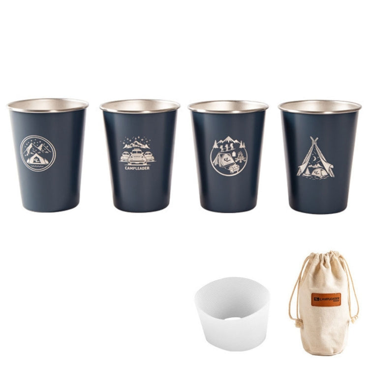 4 PCS / Set Outdoor Picnic Stainless Steel Cup Reluova