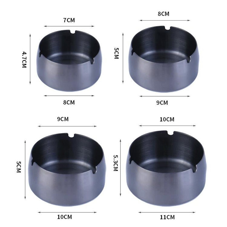 Thickened Stainless Steel Ashtray Windproof And Drop-Proof Ashtray My Store