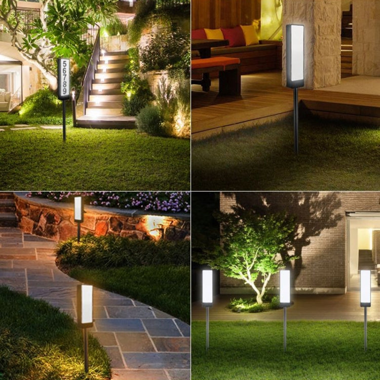 TS-G6704 Solar Dual-Color Temperature Ground Plug House Number Lawn Light My Store