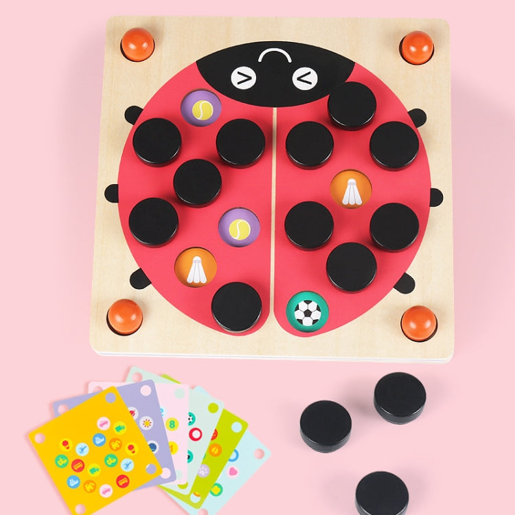 Wooden Beetle Memory Chess Parent-Child Interactive Brain Puzzle Game