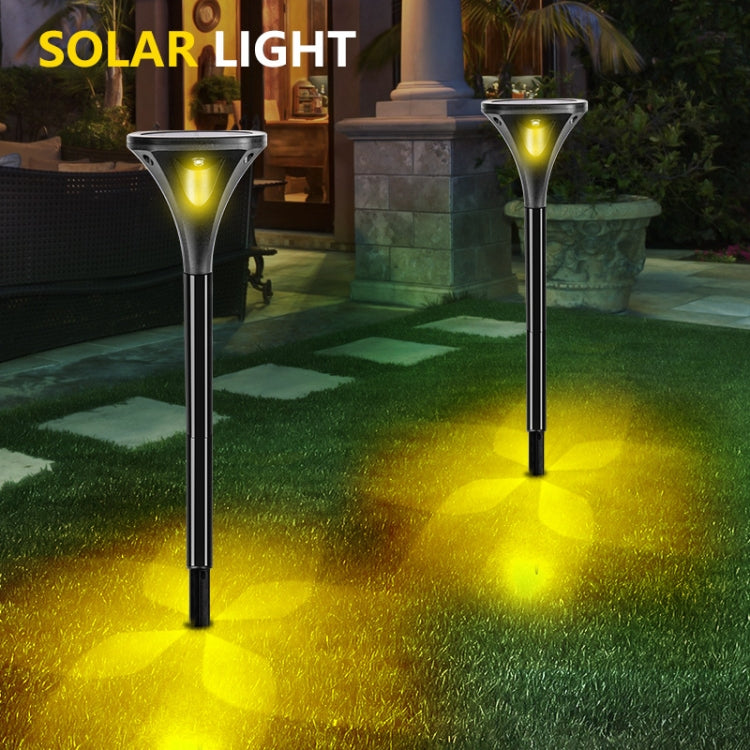 TS-S5206 4 LED Four-Sided Luminous Solar Lawn Lamp Ground Plug Light