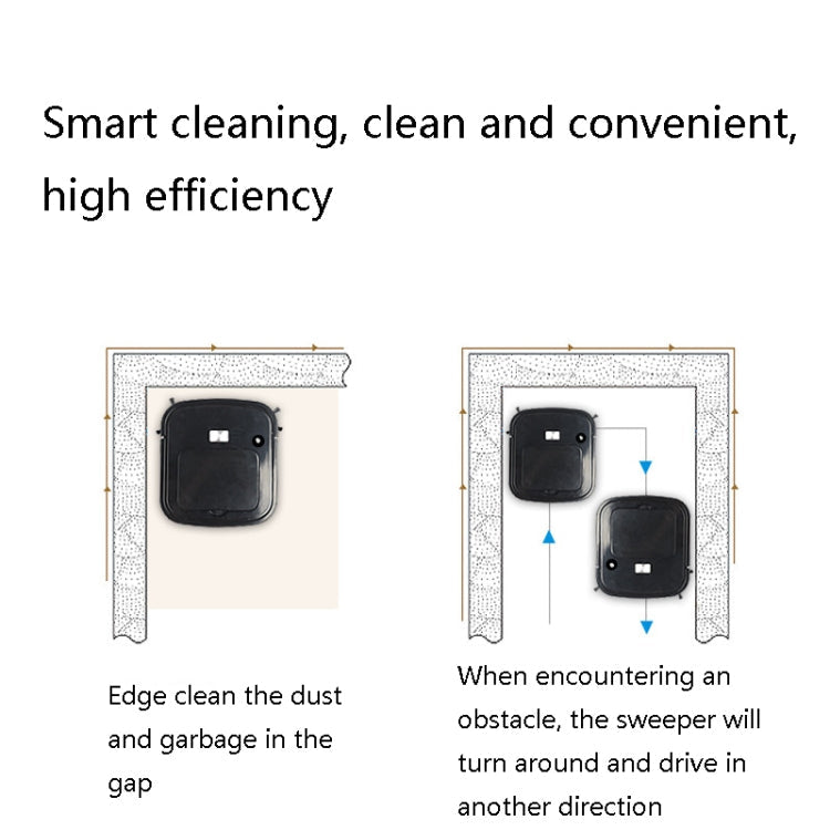 3 in 1 Smart USB Charging Sweeping Machine, Specification: Reluova