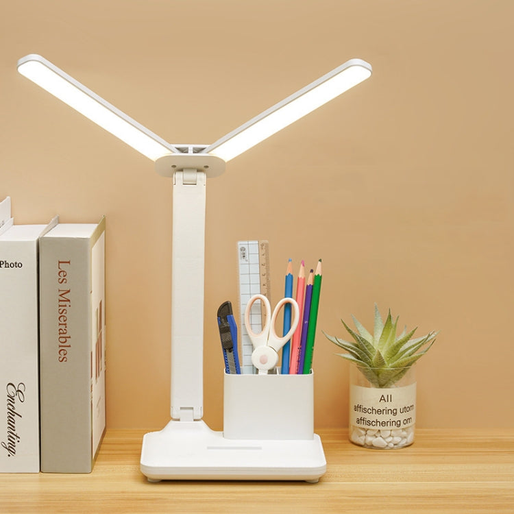 Double Head Lighting LED Charging Desk Lamp,Style: My Store